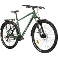 KROSS Mountainbike "MTB Hardtail Hexagon 4.0 27,5" grün" 16 Gang Shimano ACERA M3020 Schaltwerk Kettenschaltung