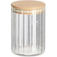 Zeller Vorratsglas RILLEN BHT 9x13.50x9 cm