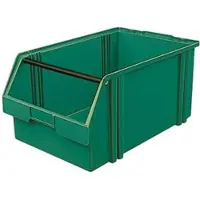 LA-KA-PE LA KA PE Sichtlagerkasten Größe 1A grün Länge 500 / 450 x Breite 300 x Höhe 230mm aus Polystyrol stapelbar - LK1A