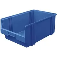 LA-KA-PE LA KA PE Sichtlagerkasten Größe 1B blau Länge 500 / 450 x Breite 300 x Höhe 200mm aus Polystyrol stapelbar - LK1B