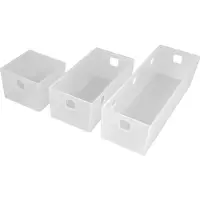 Ninka Banio Behälter 1-fach für Schubladeneinsatz, K-transluzent 84x84mm