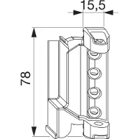 MACO Scherenlager DT130 4/18-9 mm 130 kg silber links (202542)