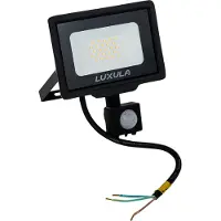 Luxula LED Fluter 20 W 3000 K warmweiß schwarz IP65