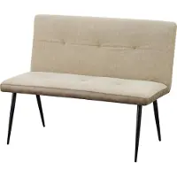 HTI 2-Sitzer Bank Antikbraun/Taupe Joschka