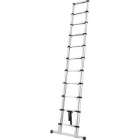 Fortis Teleskopleiter 11 Sprossen Leiterlänge 0,82m eingef.Arbeitshöhe 3,27 m