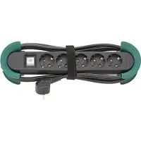 Fortis Steckdosenleiste 5-fach H05VV-F3G1,5 Aufrollhilfe und Haken