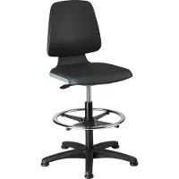 Magni Stuhl Labsit 3 anthrazit Kst.-Leder,m.Rollen 4016849592084