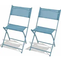Mojawo 2er Klappstuhl Gartenstuhl Campingstuhl Klappbar klappbar Türkis