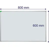 Franken Whiteboard U-Act!Line, Hoch- & Querformat, lackiert, magnethaftend, recycelbar, mit Ablageschale, B 800 x H 600 mm