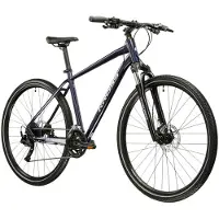 KROSS Crossrad "Crossrad Herren 28" Evado 5.0 blau 18 Gänge" 18 Gang Shimano CUES U3020 Schaltwerk Kettenschaltung