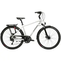 KROSS Trekkingrad "Herren-Trekkingrad 28" Trans 5.0 Grau 18 Gänge" 18 Gang Shimano CUES U3020 Schaltwerk Kettenschaltung