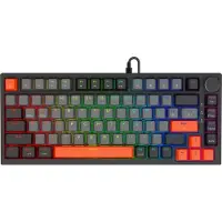 Savio ASTRAL BLACK JADE 3 COLOURS, 75%, Kabelgebunden, USB, QWERTY, Schwarz