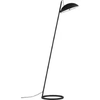 Nova Luce LED Stehleuchte Flute in Schwarz 30W 1958lm