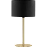 Nova Luce Tischleuchte Sibnia in Schwarz und Gold E27
