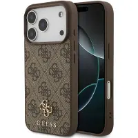 GUESS Apple iPhone 17 Pro Max Hülle - Kunststoff - - Backcover/Hard Case - Braun
