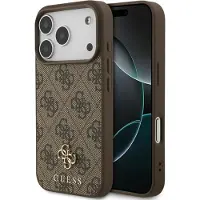GUESS Apple iPhone 17 Pro Hülle - Kunststoff - - Backcover/Hard Case - Braun