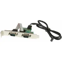 StarTech.com .com 60 cm interner Adapter für USB-Hauptplatinen-Header auf 2 serielle RS232-Ports - 2 x DB-9 Stecker Seriell - 1 x IDC Buchse Seriell