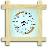 TFA-Dostmann Sauna-Thermometer Massivholz TFA 40.1008