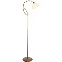 Steinhauer Stehlampe Anthea, bronze / altmessing, für Wohn- / Esszimmer, Metall, Stehlampe