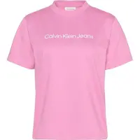 Calvin Klein Inst. Logo Classic T-shirt Raspberry Cream Größe: M | Hemden Outlet | Damen | Rosa