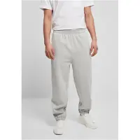Urban Classics moderne Herren Hose Taschen Rippbündchen 380 g/m² mit Baumwolle Grau
