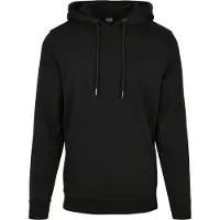 Urban Classics bequemer Herren Hoodie Kordelzug Rippstrick 300 g/m² mit Baumwolle Schwarz