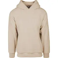 Urban Classics lässiger Herren Hoodie Rippstrick Rippbündchen 330 g/m² Beige