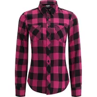 Urban Classics Turnup Checked Flanell Langarmhemd