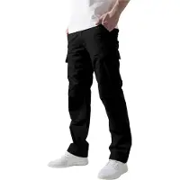 Urban Classics moderne Herren Jeans Taschen 217 g/m² mit Baumwolle Schwarz