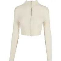 Urban Classics Cropped Rib Knit Strickjacke
