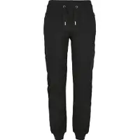 Urban Classics vielseitige Damen Hose Kordelzug Taschen 300 g/m² Schwarz