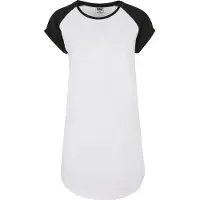 Urban Classics Shirtkleid "Damen Ladies Contrast Raglan Tee Dress" 1 Stk. tlg.