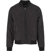 Urban Classics Bomberjacke mit Quilted-Optik, Farbe: Schwarz, Größe: XL