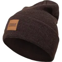Urban Classics Beanie "Unisex Synthetic Leatherpatch Long Beanie" 1 Stk.