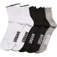 Urban Classics Girly Small Edge Socks 4-Pack