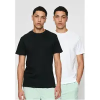 Urban Classics Basic T-Shirt 2er-Pack schwarz/weiß XXL