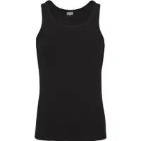 Urban Classics 2er-Pack nahtloses Tanktop, schwarz, L