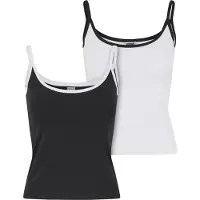 Urban Classics Ladies Contrast Basic Top 2-Pack - 190989