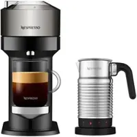 Nespresso Vertuo Next Deluxe Dark Chrome & Aeroccino4 Vertuo Kaffeemaschine