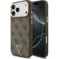 GUESS Apple iPhone 17 Pro Max Hülle - Stoff - - Backcover - Braun
