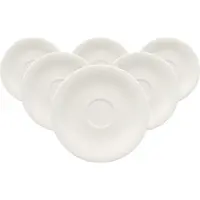 Villeroy & Boch Untertasse "Espressountertassen New Cottage Basic ø 12 cm 6er Set weiß"