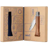 Opinel Néo6 Opiflex 003108 Stainless Steel, Black Walnut Wood, Slipjoint Taschenmesser