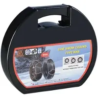 Lescars Schneeketten Größe XL für Reifen 245/45 R18 u.v.m., inkl. Transportbox