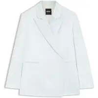 BOSS Relaxed-Fit Blazer aus Satin mit verdecktem Verschluss Grösse 42