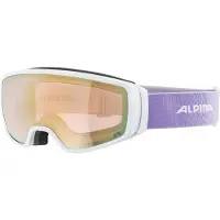 Alpina Skibrille Double Jack Qv Unisex White/Lilac Matt