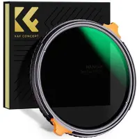 K&F Concept 62mm 2-in-1 Variable ND4-ND64 (2-6 Stop) & CPL Filter, Green Coated, Anti-Scratch (Nano-X Series)