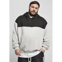Urban Classics Upper Block Hoody Lightasphalt/black Größe: XL | Kaputzenpullis Outlet | Herren | Schwarz