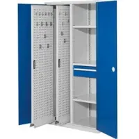 Kappes Vertikalschrank RasterPlan Mod. 82 RAL 7035 Doppelwandtür mit Ausstattung