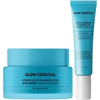Glow Cocktail Feuchtigkeitscreme & Lifting + Aufhellende Augencreme 65 ml