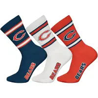 NFL Unisex Socken, 3er Pack - Teams, 3Pack Crew Socks, Football, Logo, Baumwollmischung